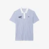 Men’s Thermo-Regulating Striped Golf Polo