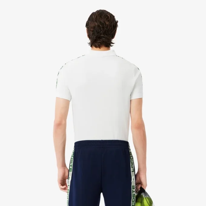 Men’s Ultra Dry Branded Stripe Tennis Polo