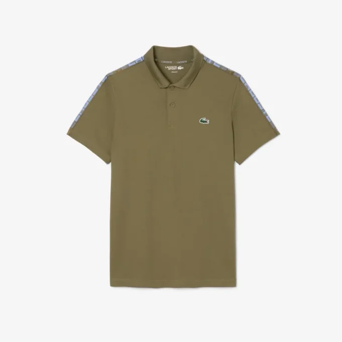 Men’s Ultra Dry Branded Stripe Tennis Polo