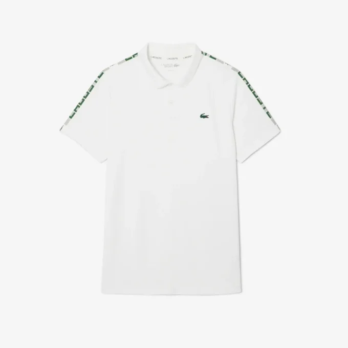 Men’s Ultra Dry Branded Stripe Tennis Polo