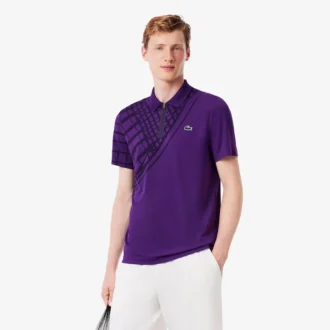 Men’s Ultra Dry Printed Slim Fit Tennis Polo