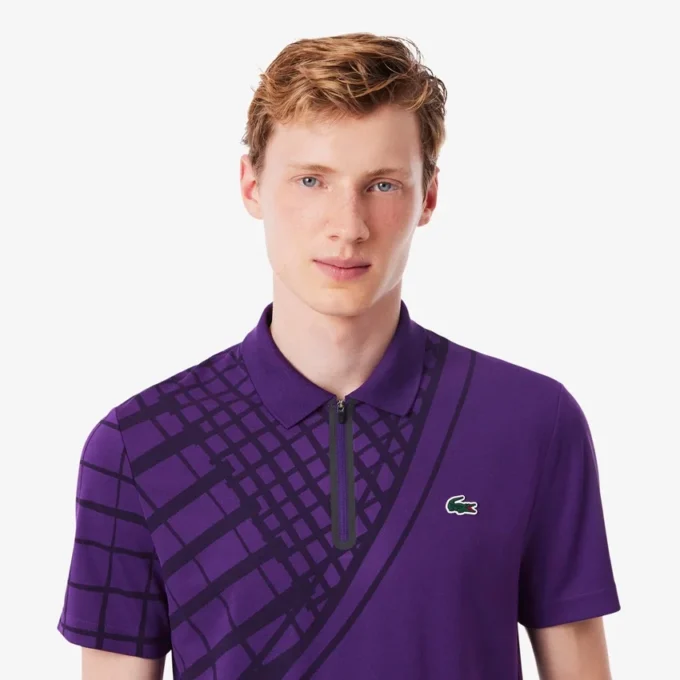 Men’s Ultra Dry Printed Slim Fit Tennis Polo