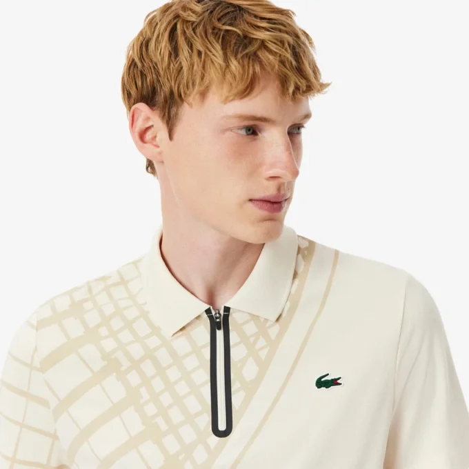 Men’s Ultra Dry Printed Slim Fit Tennis Polo