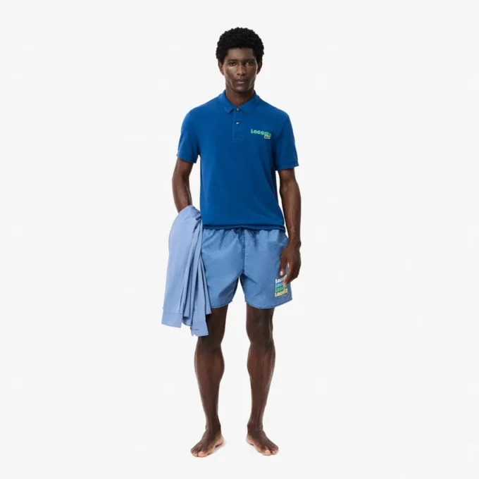 Men’s Washed Effect Swim Trunks