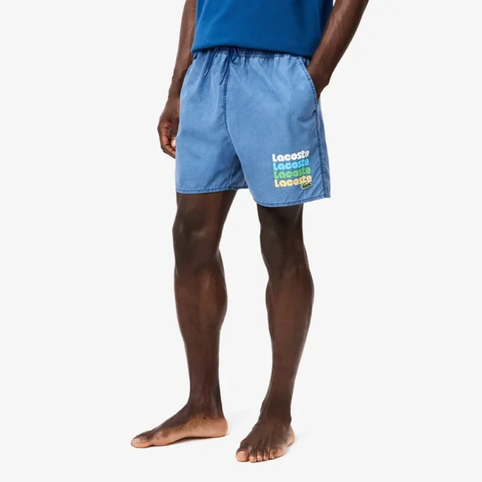 Men’s Washed Effect Swim Trunks