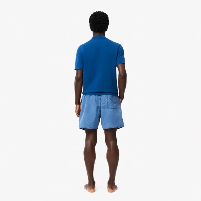Men’s Washed Effect Swim Trunks