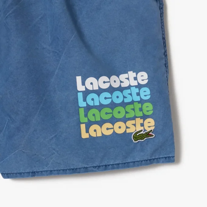 Men’s Washed Effect Swim Trunks