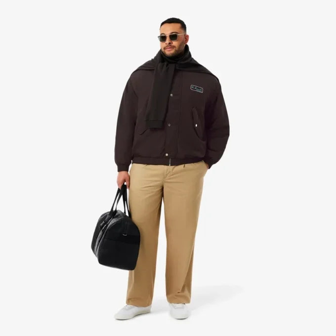 Men’s Water-Repellent Aviator Badge Jacket