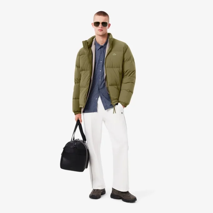 Men’s Water-Repellent Hooded Down Jacket