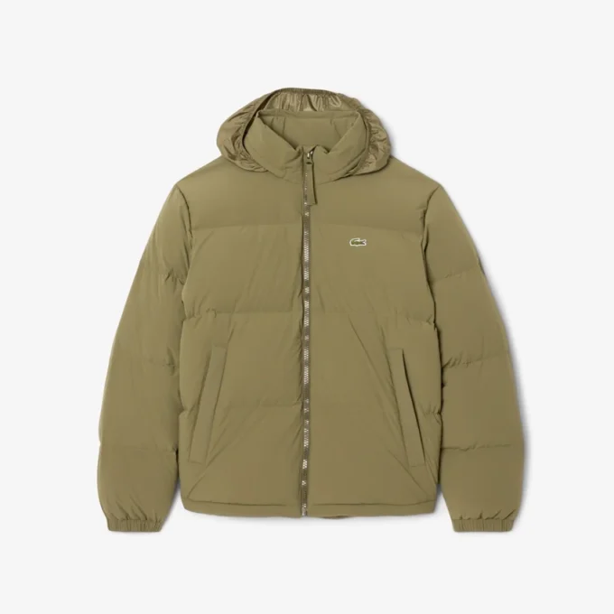 Men’s Water-Repellent Hooded Down Jacket