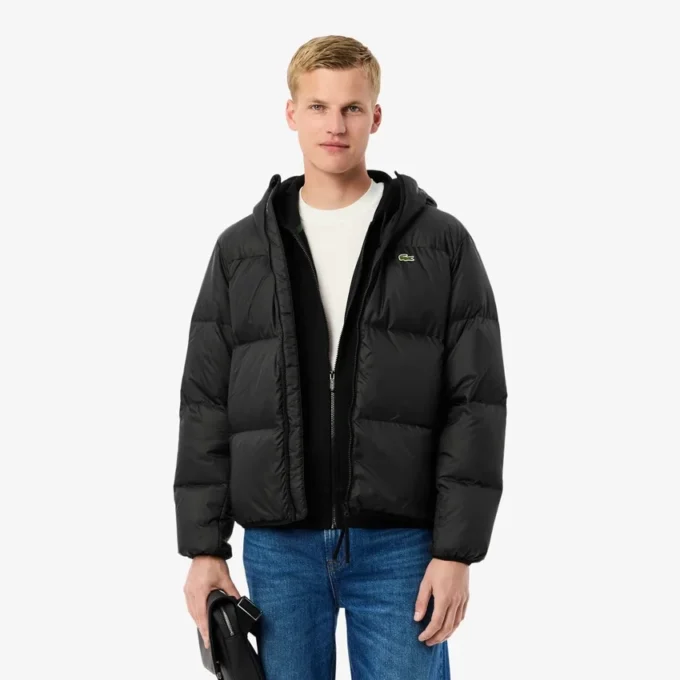 Men’s Water-Repellent Hooded Puffer Jacket