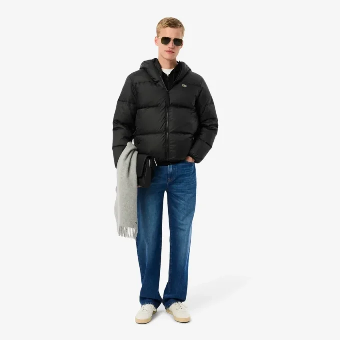 Men’s Water-Repellent Hooded Puffer Jacket