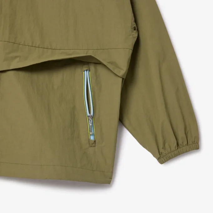 Men’s Water-Repellent Removable Hood Windbreaker