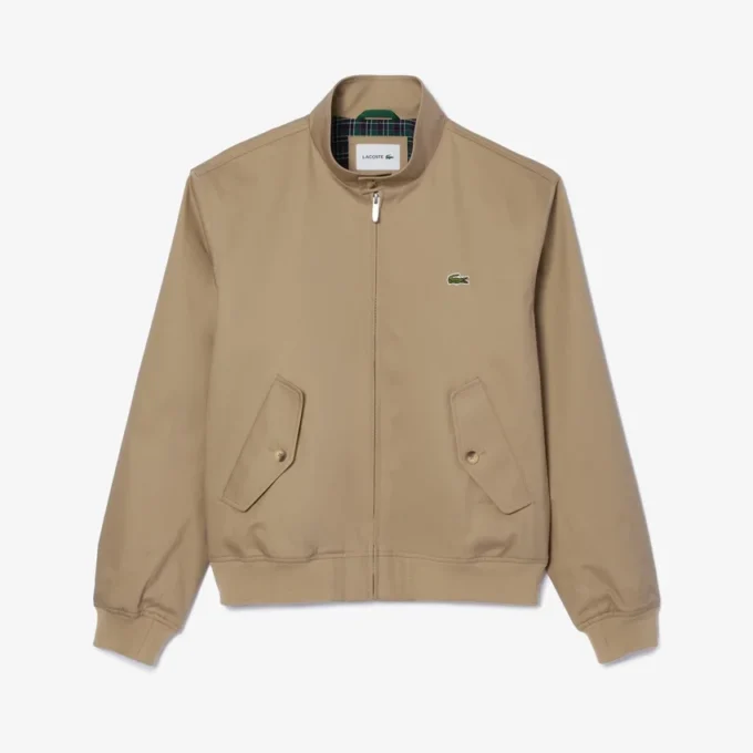Men’s Water-Repellent Twill Harrington Jacket