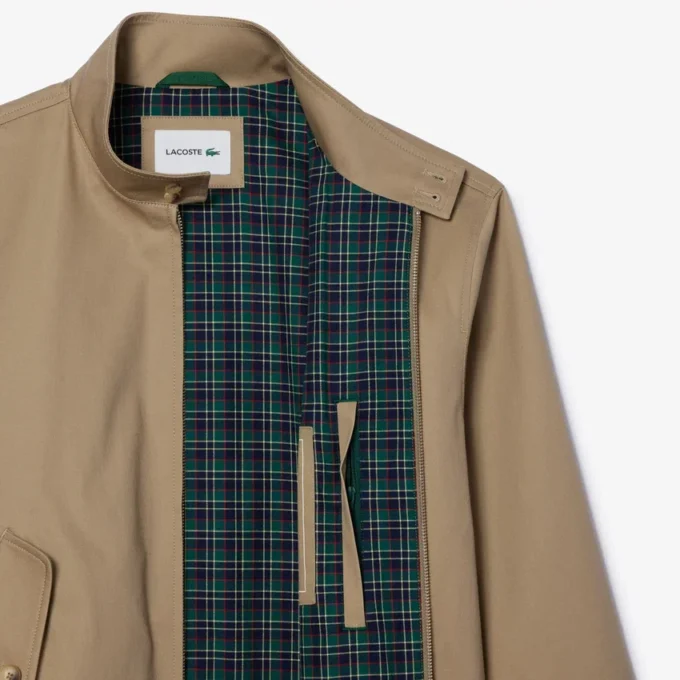 Men’s Water-Repellent Twill Harrington Jacket