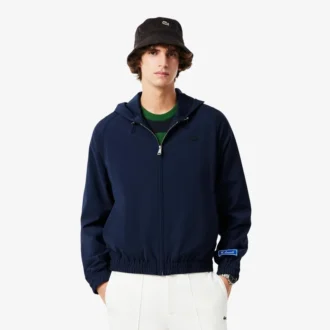 Men’s Wool Blend Flannel Hooded Jacket