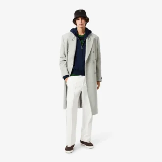 Men’s Wool Blend Flannel Hooded Jacket