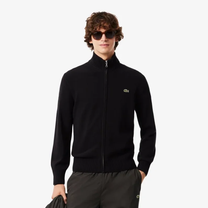 Men’s Wool Zip-Up Sweater