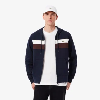 Men’s Zip-Up Colorblock Hoodie