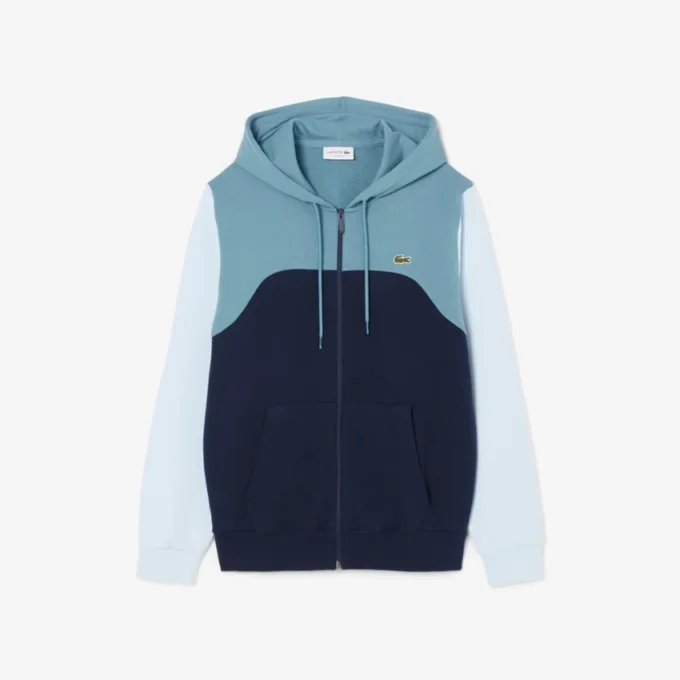 Men’s Zip-Up Colorblock Hoodie