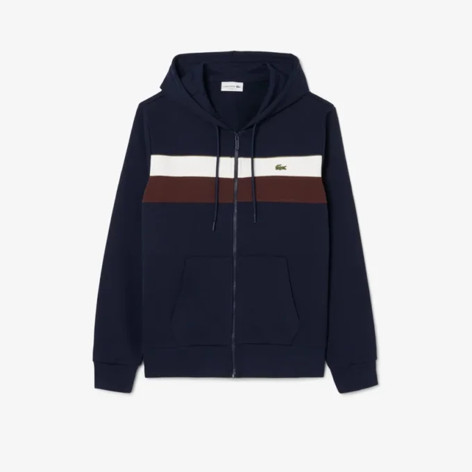 Men’s Zip-Up Colorblock Hoodie