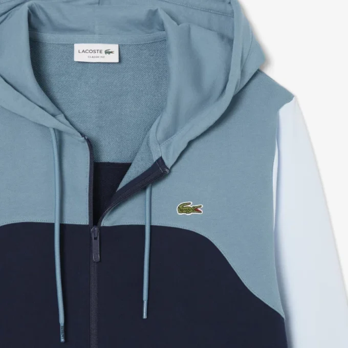 Men’s Zip-Up Colorblock Hoodie