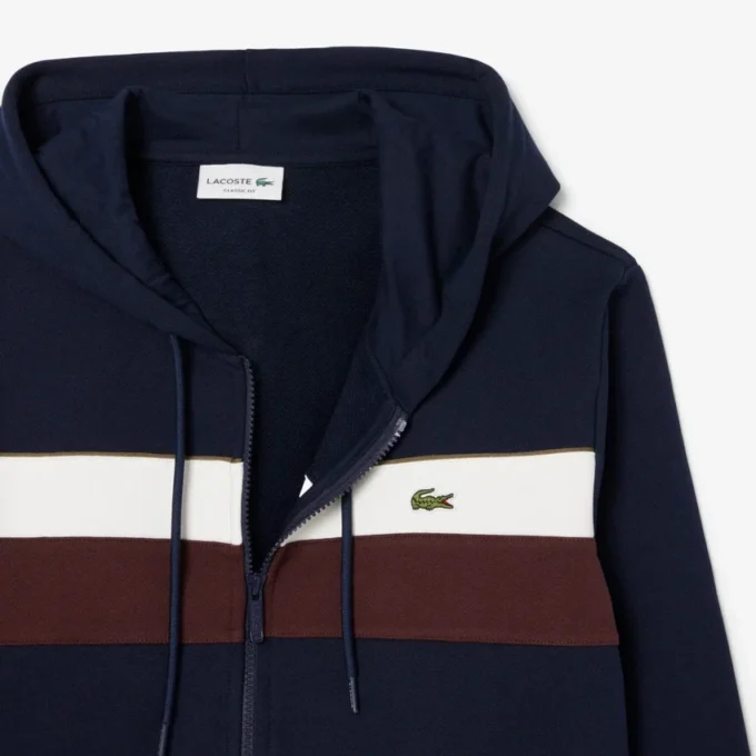 Men’s Zip-Up Colorblock Hoodie