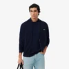 Men’s Zip-Up High-Neck Cotton Sweater
