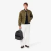 Men’s Zip-Up High-Neck Cotton Sweater