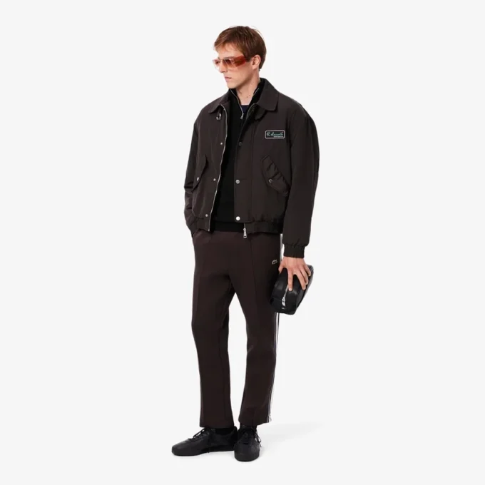 Men’s Zip-Up High-Neck Cotton Sweater