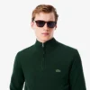 Men’s Zip-Up High-Neck Cotton Sweater