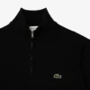 Men’s Zip-Up High-Neck Cotton Sweater