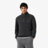 Men’s Zip-Up High-Neck Wool Sweater
