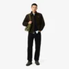 Men’s Zip-Up High-Neck Wool Sweater