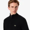 Men’s Zip-Up High-Neck Wool Sweater