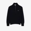 Men’s Zip-Up High-Neck Wool Sweater