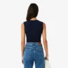 Merino Wool 3D Knit Sleeveless Sweater