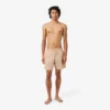 Mid Length Crocodile Print Swim Trunks