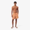 Mid Length Crocodile Print Swim Trunks