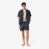 Mid Length Crocodile Print Swim Trunks