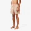 Mid Length Crocodile Print Swim Trunks