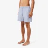 Mid Length Crocodile Print Swim Trunks