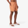 Mid Length Crocodile Print Swim Trunks