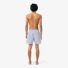 Mid Length Crocodile Print Swim Trunks