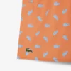Mid Length Crocodile Print Swim Trunks