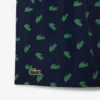 Mid Length Crocodile Print Swim Trunks