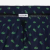 Mid Length Crocodile Print Swim Trunks