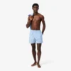 Mid Length Monogram Print Swim Trunks