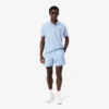 Mid Length Monogram Print Swim Trunks