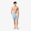Mid Length Striped Swim Trunks